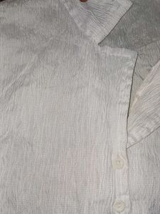 White Collared Top