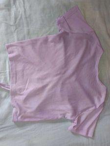 Trendy Lavender Crop Top