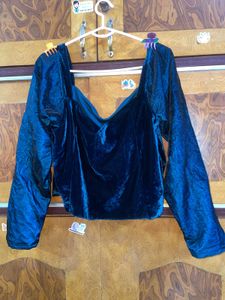 Code Velvet Teal Top