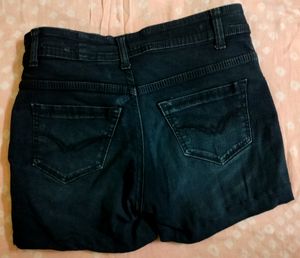 Combo Denim Shorts