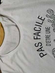 Cute White Graphic Tee