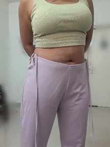 Lilac Flared Trousers