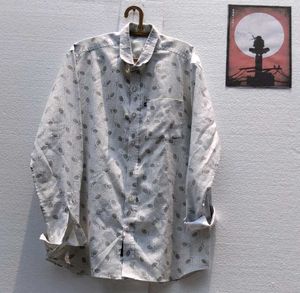 Men's patterned casual shirt
