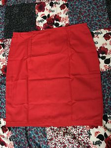 2 Red Skirts Combo For Girls