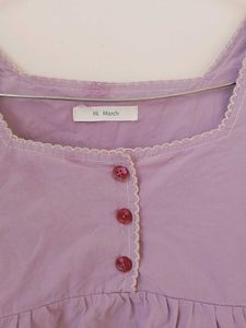 Lilac Puff Sleeve Top