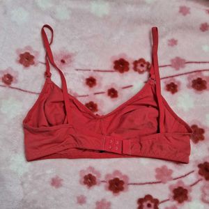 Coral Red Bra