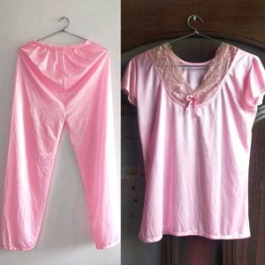 Barbie pink Top Pajama Set
