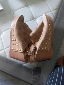 Studded Suede Wedges