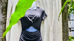 23207. Black Cutout Bodycon Dress