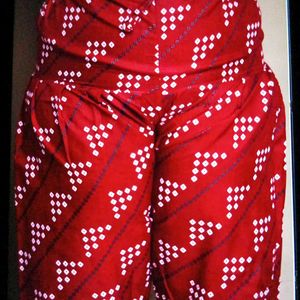 Red Ethnic Palazzos