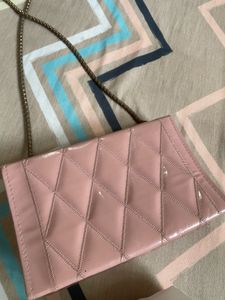 Pink Quilted Handbag