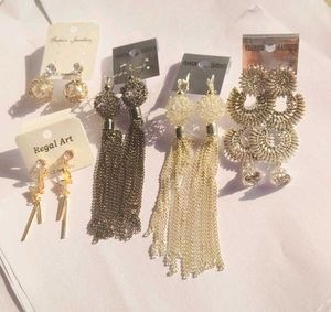 Pack Of 5 Korean Studs And Long Dangles