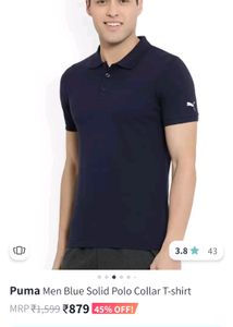 100% Original Men&#39;s Puma Collar Tshirt