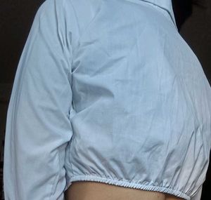 Full Sleeve Crop Shirt