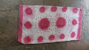 Pink Floral Saree