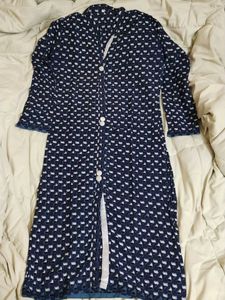Elegant Navy Duster Cardigan (SIZE- XL)