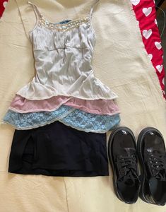 Y2k Aesthetic Pinterest Layered Top