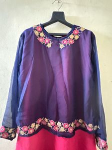 Blue pink Kurta