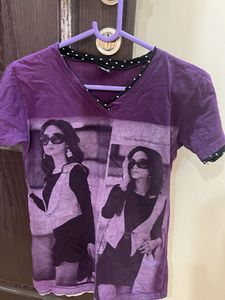 Purple Graphic Tee