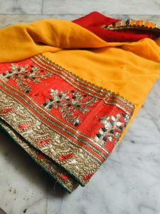 Patli Pallu Saree Very Beautiful combination Color