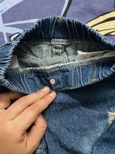 Cute Distressed Denim Jeans