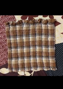 A Brown Stretchable Tube Top