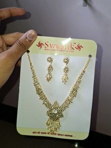 Swastik Imitation Jewellery Set