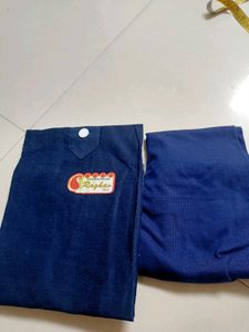 Kids Denim Kurta With Leghing