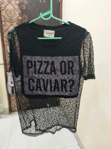 Stylish Net Upper With Attractive Crop Top