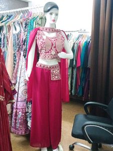 Last Price!!!Party wear Choli Plazzo Dupatta Set