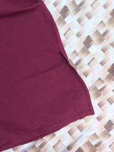 Off Shoulder Maroon Dress
