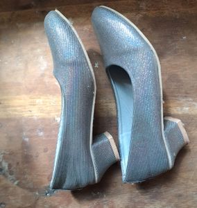 Glitter Silver Shoe