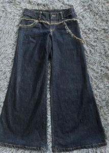 y2k pinteresty coachella boho wide leg denim