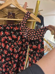 Floral Cold Shoulder Top