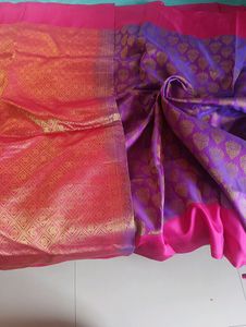 Beautiful double Shade Kanjeevaram Saree