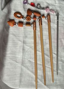 Beaded Hair Sticks - Set of 4