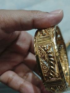 Golden Imitation Bangle Set (1pair)