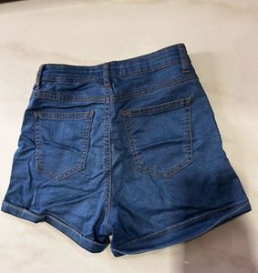 Blue Denim Shorts