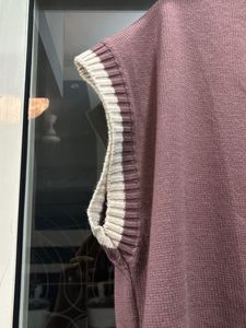 Trendyol Maroon Sweater Vest (Oversized - S)
