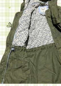 Olive Green Hooded Jacket