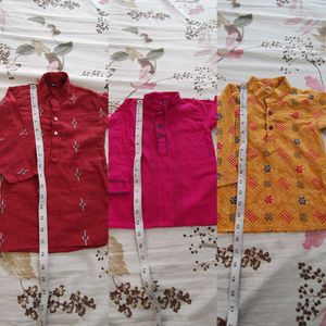 Short Kurta Pack Of 3 (12-18 Months Boy)