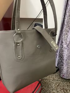 Gray Tote Bag