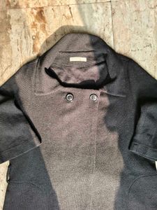 Chic Black Wrap Coat