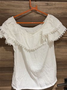 White Off-Shoulder Top