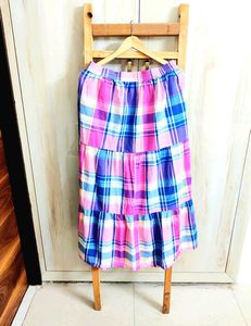 Long Printed Skirt Waist Size-30