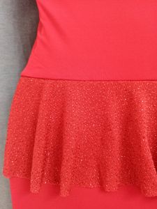 Hot Red Padded Tube Mini Dress For Women&#39;s