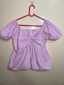 Cotton Puff Sleeved Top