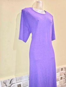 Size Large🎁Buy 2 Get 1 Free 🎁Purple Midi Dress