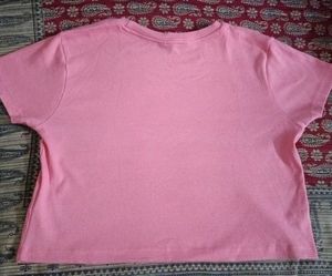 Trendy Pink Ribbed Crop Top 💖 | Casual &amp; Comfy