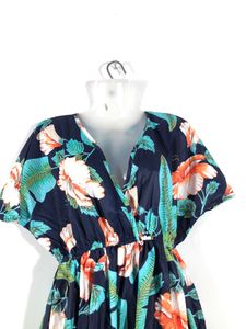 Navy Blue Printed Dress(Women’s)